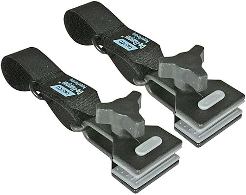 Camco RV Awning De-Flapper | Features a 2-Inch Wide Clamp with Soft Grippers, a Durable Nylon Design, and a 13-Inch Strap Length | 2-Pack (42061)